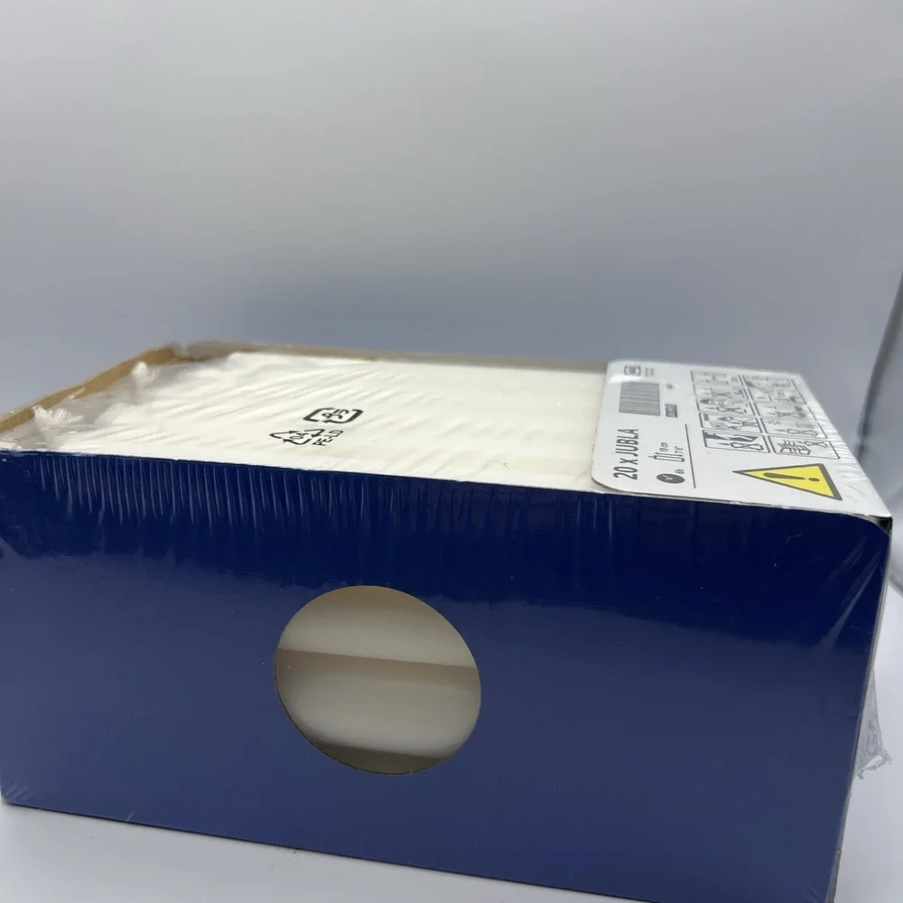 IKEA JUBLA Unscented Chandelier Candle White 20 Pack 7 ½